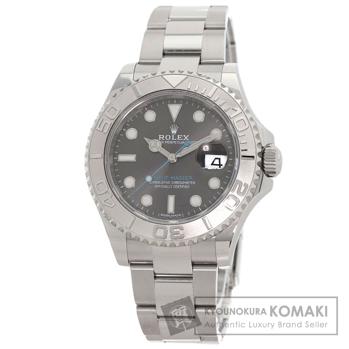 ロレックス 116622 ヨットマスター ダークロジウム 腕時計 ステンレススチール/SS/PT メンズ 【中古】【ROLEX】