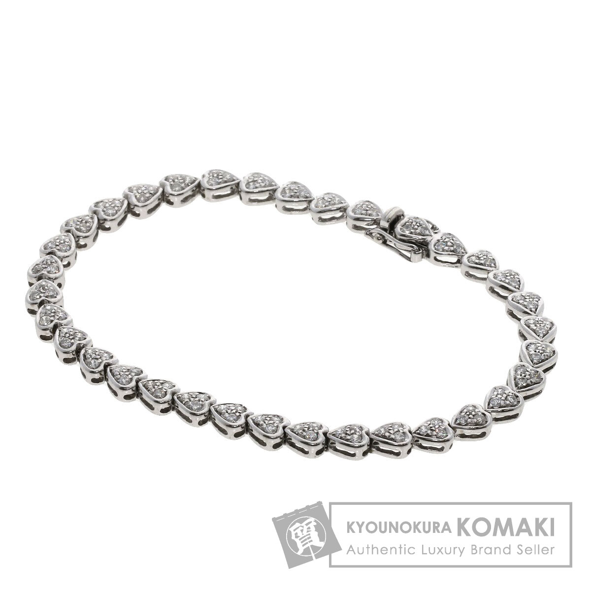 1.51ct ダイヤモンド ブレスレット K18ホワイトゴールド 11.4g レディース 【中古】
