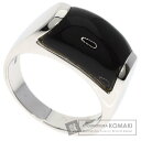 ブルガリ トロンケット オニキス リング・指輪 K18ホワイトゴールド レディース 【中古】【BVLGARI】