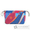 エルメス フールビ 化粧ポーチ キャンバス レディース 【中古】【HERMES】