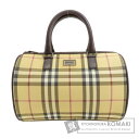 バーバリー ノバチェック ハンドバッグ キャンバス レディース 【中古】【BURBERRY】