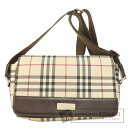 バーバリー ノバチェック ショルダーバッグ キャンバス レディース 【中古】【BURBERRY】