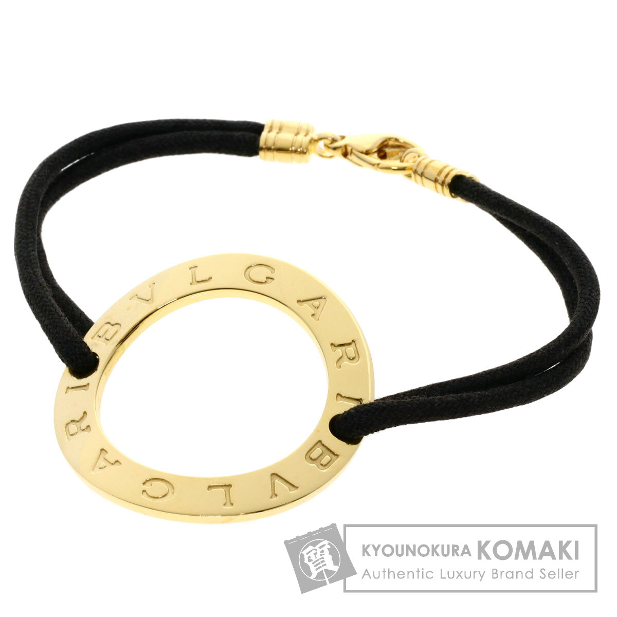 ブルガリ ブルガリブルガリ サークル ラージ ブレスレット K18イエローゴールド レディース 【中古】【BVLGARI】