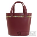 【Specialcoupon対象商品 9/11~9/16 10時迄!】バーバリー ロゴ ハンドバッグ レザー レディース 【中古】【BURBERRY】