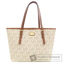 マイケルコース MKシグネチャー トートバッグ レザー/コーテッドキャンバス レディース 【中古】【Michael Kors】