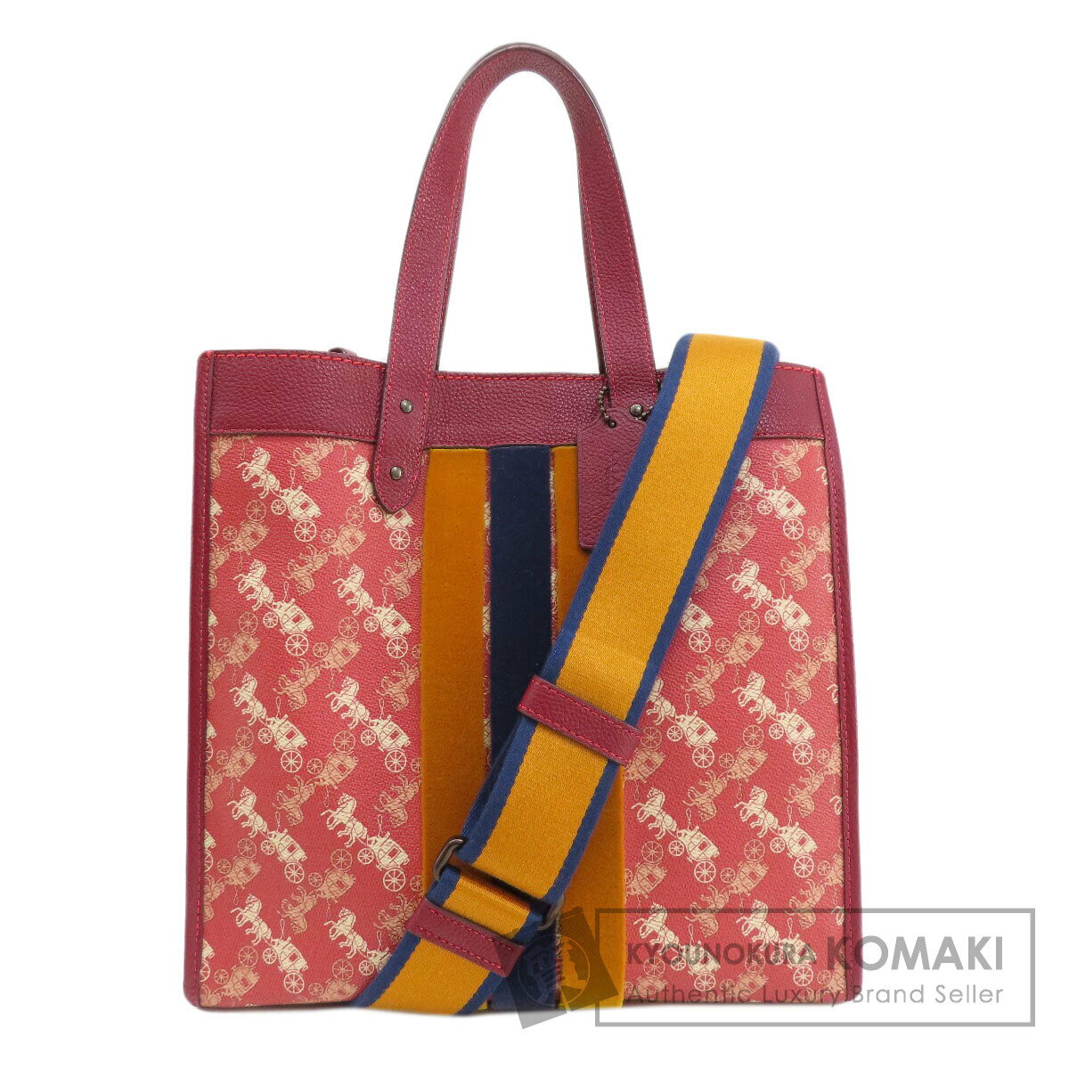 コーチ 79366 ホースアンドキャリッジ フィールド 2WAY トートバッグ PVC レディース 【中古】【COACH】