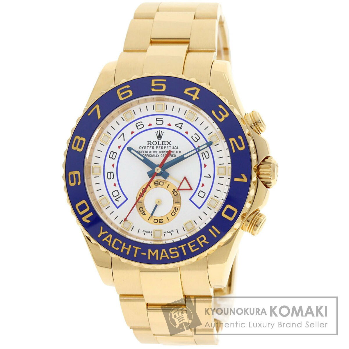 ロレックス 116688 ヨットマスター2 腕時計 K18イエローゴールド/K18YG メンズ 【中古】【ROLEX】