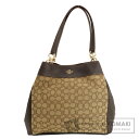 コーチ F57612 シグネチャー トートバッグ キャンバス/レザー レディース 【中古】【COACH】