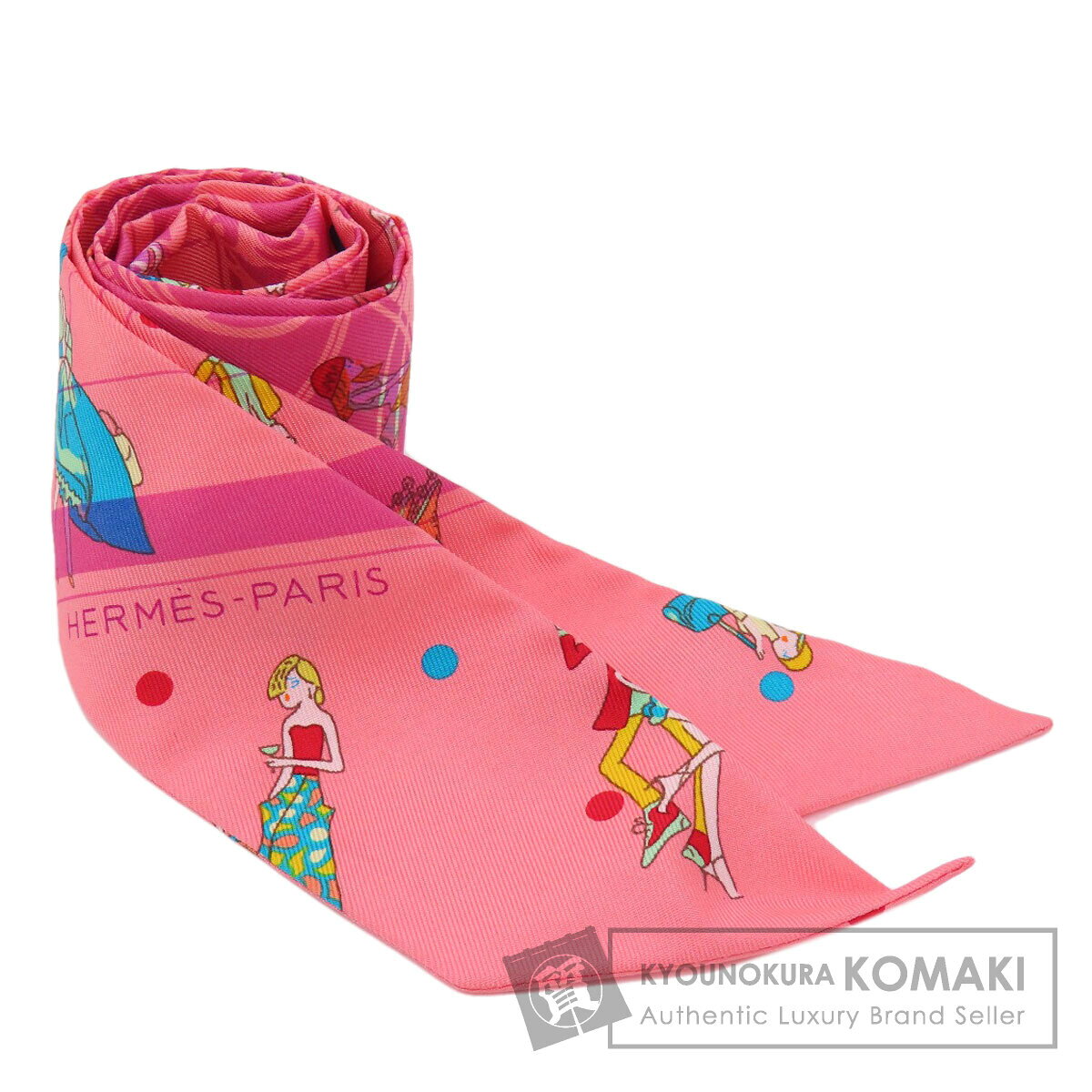 エルメス ツイリー スカーフ シルク レディース 【中古】【HERMES】