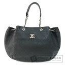 シャネル チェーンバッグ ココマーク シルバー金具 トートバッグ カーフ レディース 【中古】【CHANEL】