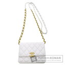 シャネル チェーンウォレット ココマーク マトラッセ ショルダーバッグ ラムスキン レディース 【中古】【CHANEL】