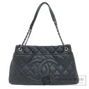 シャネル ココマーク マトラッセ シルバー金具 トートバッグ ソフトキャビアスキン レディース 【中古】【CHANEL】