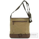 コーチ F70820 ロゴ型押し ショルダーバッグ キャンバス/レザー メンズ 【中古】【COACH】