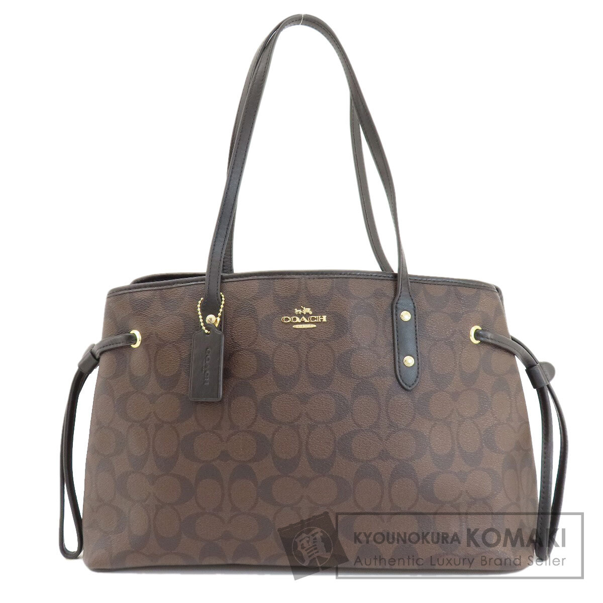 コーチ F57842 シグネチャー トートバッグ PVC/レザー レディース 【中古】【COACH】