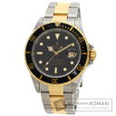 ロレックス 16613 サブマリーナ デイト 腕時計 ステンレススチール/SSxK18YG メンズ 【中古】【ROLEX】