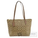 コーチ 4455 シグネチャー トートバッグ PVC レディース 【中古】【COACH】