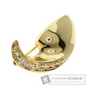 ミキモト ダイヤモンド ブローチ K18イエローゴールド レディース 【中古】【MIKIMOTO】