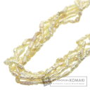 淡水パール 真珠 5連 ネックレス シルバー 35g レディース 【中古】