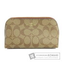 コーチ F53385 シグネチャー 化粧ポーチ PVC レディース 【中古】【COACH】