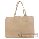 トリーバーチ ロゴ トートバッグ レザー レディース 【中古】【Tory Burch】