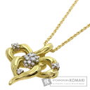 1.13ct ダイヤモンド ロング ネックレス K18イエローゴールド/PT900 35.8g レディース 【中古】