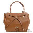 コーチ 35838 ターンロックタイ トートバッグ レザー レディース 【中古】【COACH】