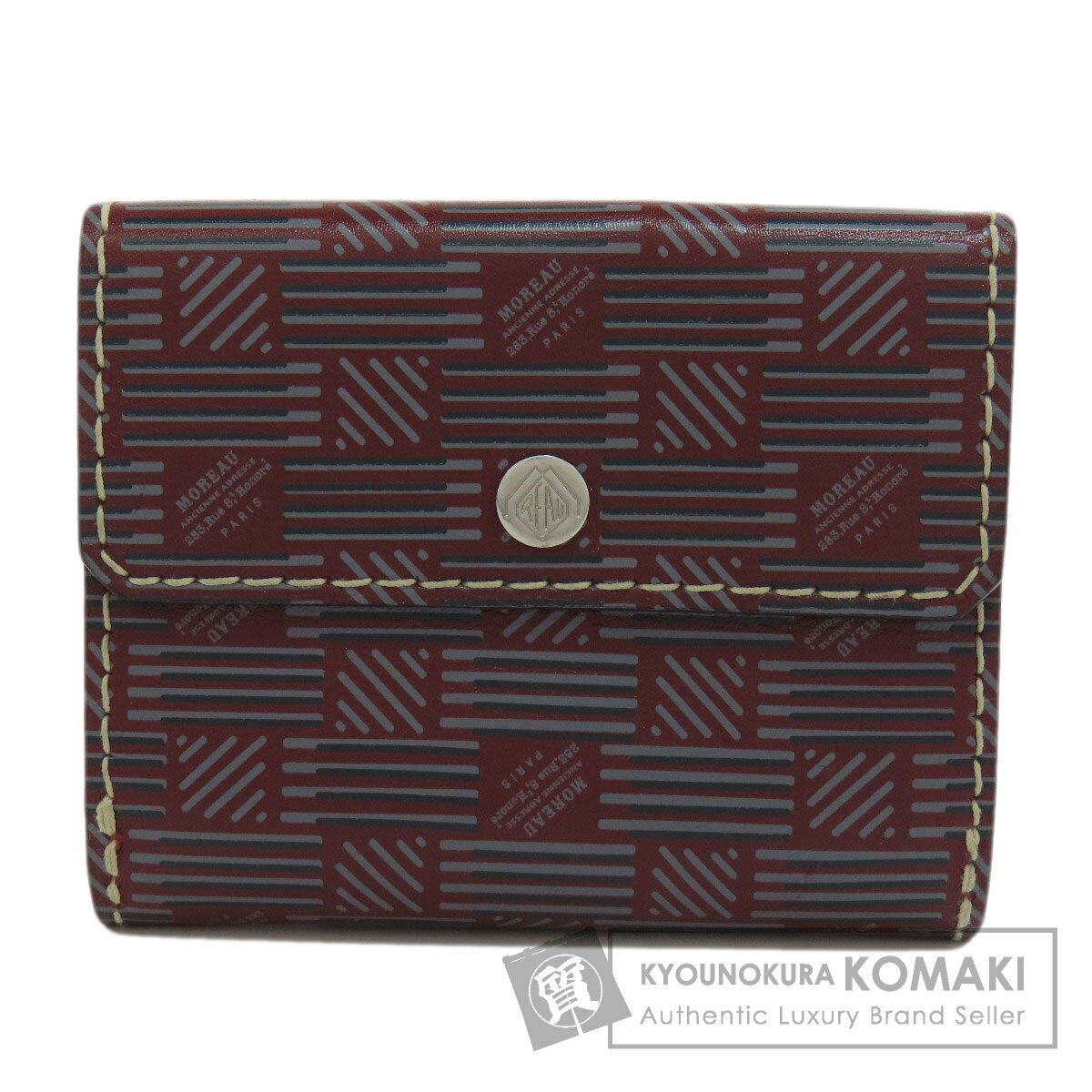 セレクトウォレット モロー・パリ Wホック 二つ折り財布(小銭入れあり) レザー レディース 【中古】【SELECT WALLET】