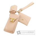 トッズ ロゴ アクセサリーポーチ レザー レディース 【中古】【TODS】