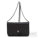 シャネル チェーンウォレット ココマーク シルバー金具 ショルダーバッグ キャビアスキン レディース 【中古】【CHANEL】