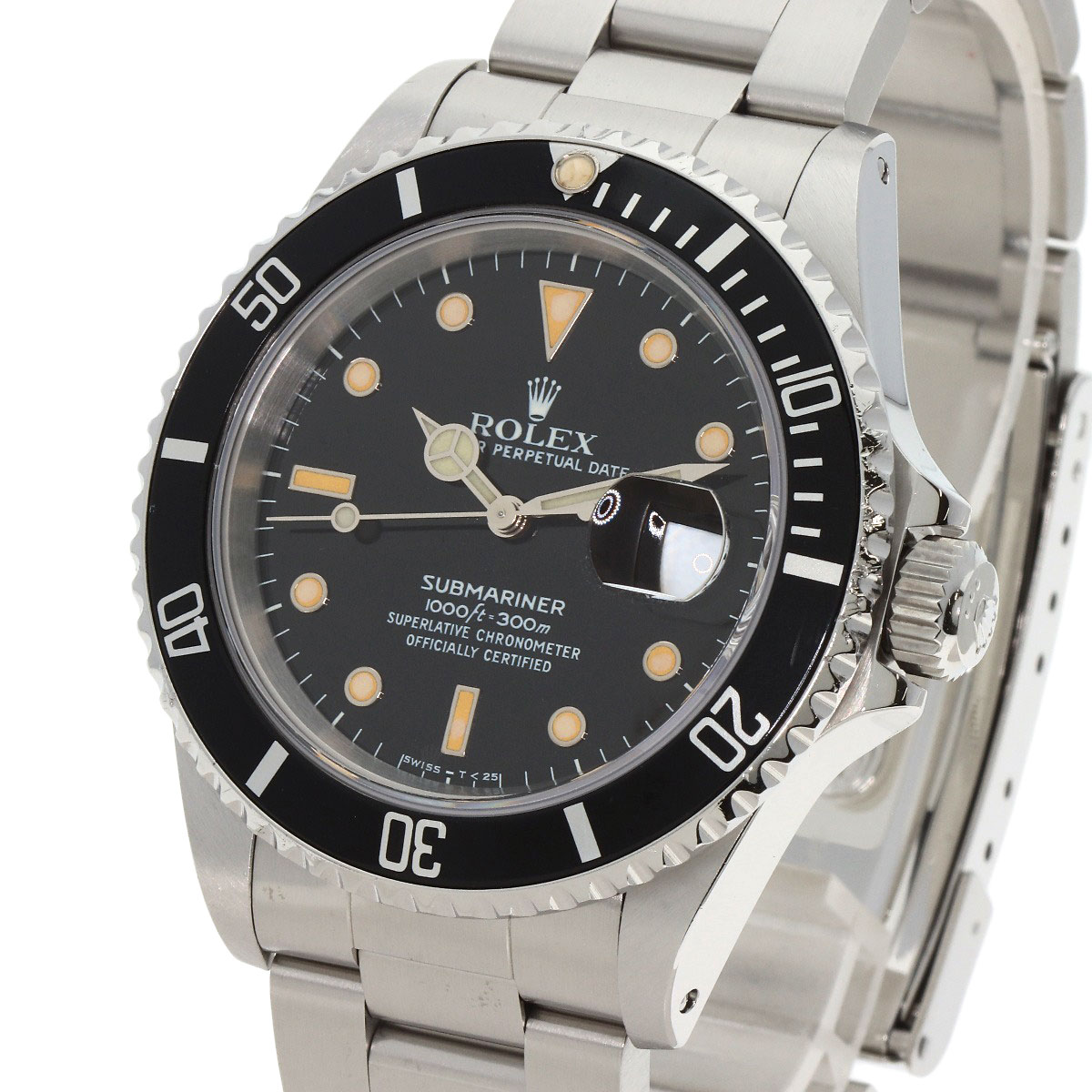 ロレックス 16610 サブマリーナ デイト トリチウム メーカーコンプリート 腕時計 ステンレススチール/SS メンズ 【中古】【ROLEX】