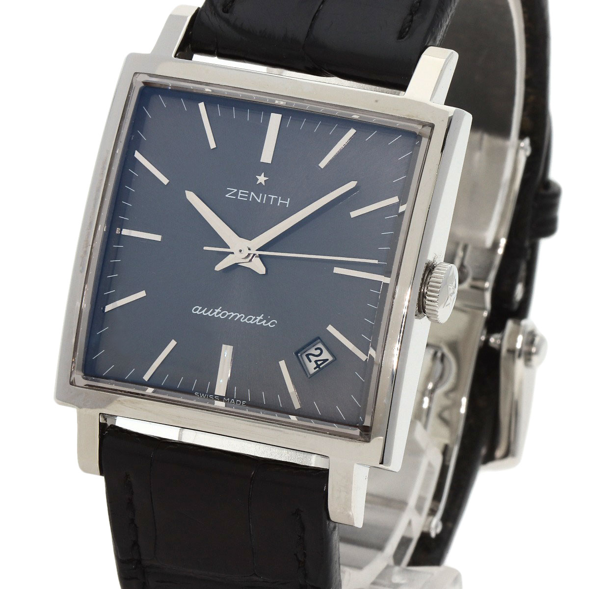 ゼニス 03.1965.670/91.C591 ニューヴィンテージ 1965 腕時計 ステンレススチール/革 メンズ 【中古】【ZENITH】