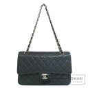 シャネル チェーンショルダー マトラッセ シルバー金具 ショルダーバッグ グレインド カーフスキン レディース 【中古】【CHANEL】