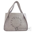ステラマッカートニー ロゴ トートバッグ フェルト レディース 【中古】【Stella McCartney】