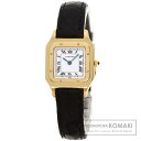 カルティエ W1505556 サントス デュモン SM 腕時計 K18イエローゴールド/革 レディース 【中古】【CARTIER】