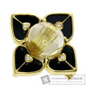 【SummerSALE対象商品 7/11〜7/15 10時迄!】9.31ct ルチルクォーツ ダイヤモンド ブローチ K18イエローゴールド 10.11g レデ...