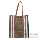 バーバリー TBモノグラム トートバッグ PVC レディース 【中古】【BURBERRY】
