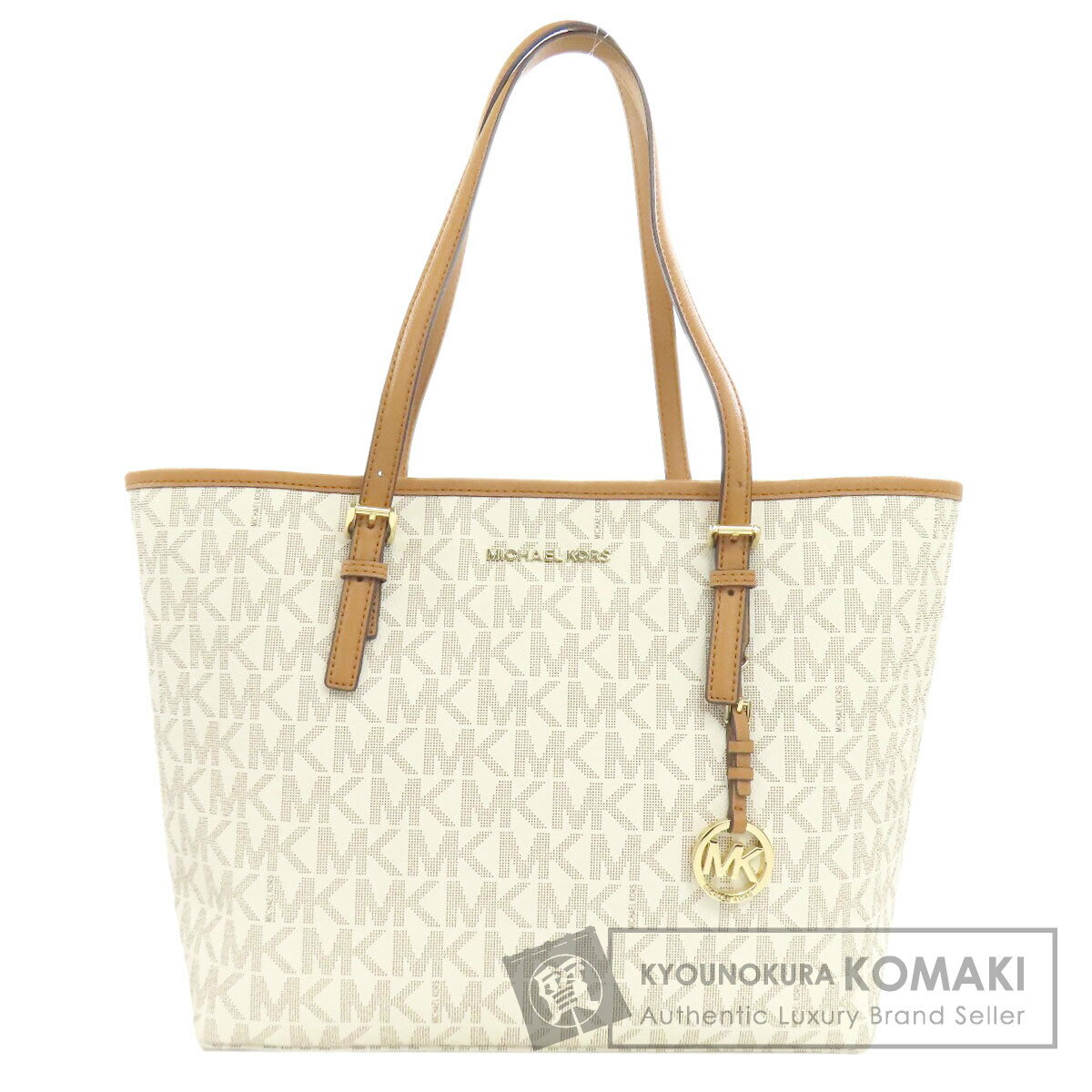 マイケルコース MKシグネチャー トートバッグ PVC レディース 【中古】【Michael Kors】
