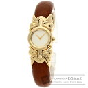 ブルガリ BJ03 アンタリア バングル 腕時計 K18イエローゴールド/革 レディース 【中古】【BVLGARI】