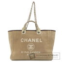 シャネル ドーヴィルGM 2WAY シルバー金具 トートバッグ キャンバス レディース 【中古】【CHANEL】