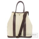エルメス ガーデンファイル シルバー金具 ハンドバッグ トワルアッシュ レディース 【中古】【HERMES】(4)