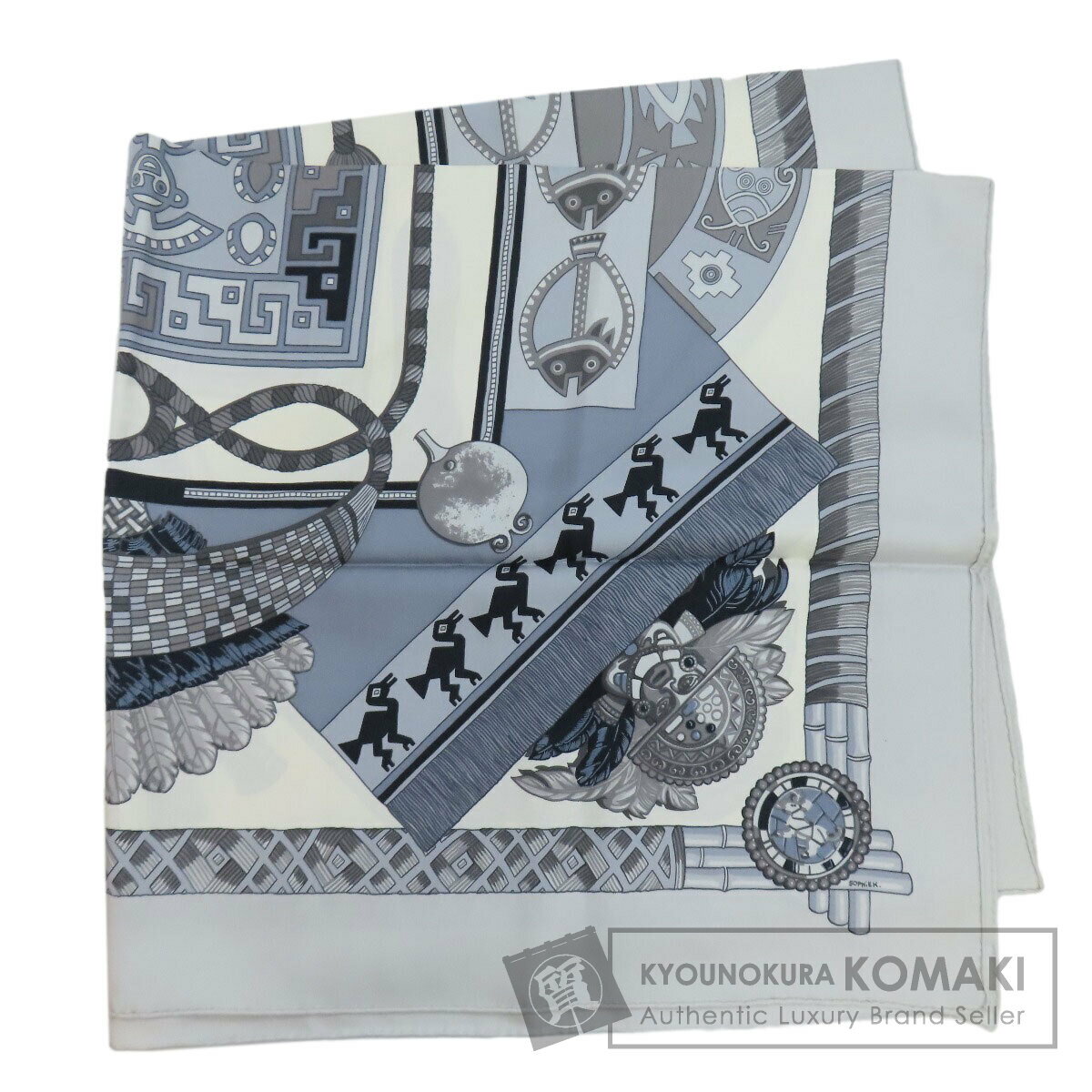 エルメス カレ90 神聖なるペルー スカーフ シルク レディース 【中古】【HERMES】のサムネイル