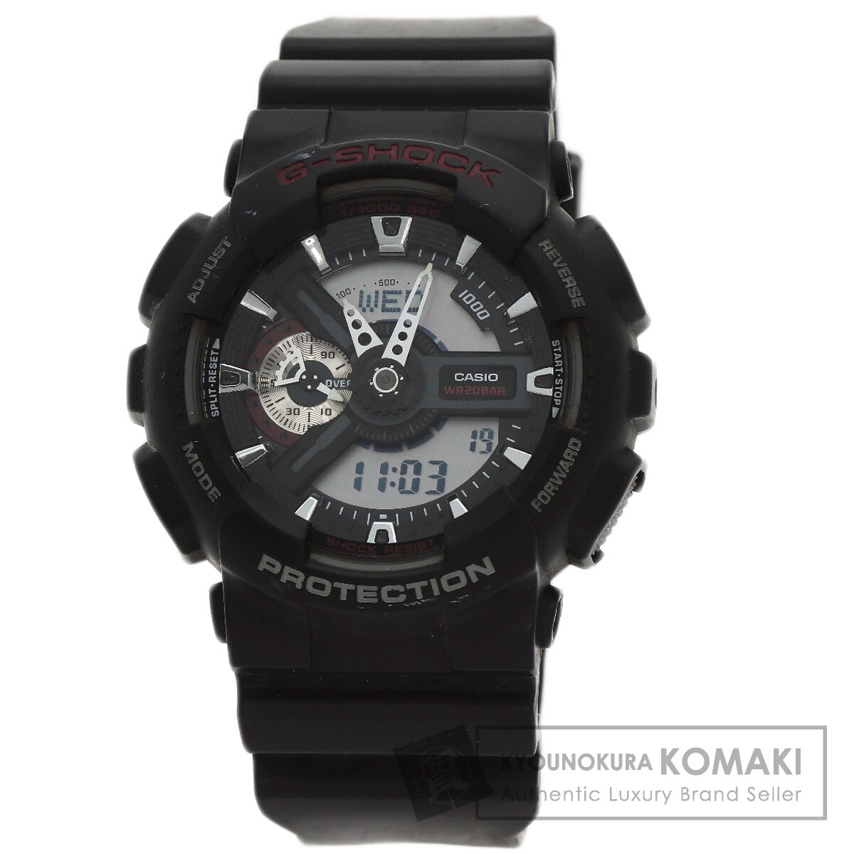カシオ GA-110 Gショック 腕時計 ステンレススチール/樹脂 メンズ 【中古】【CASIO】
