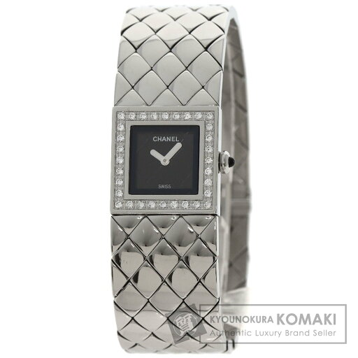 シャネル H0489 マトラッセ ダイヤモンド 腕時計 ステンレススチール/SS/ダイヤモンド レディース 【中古】【CHANEL】 シャネル H0489 マトラッセ ダイヤモンド 腕時計 ステンレススチール/SS/ダイヤモンド レディース 【中古】【CHANEL】