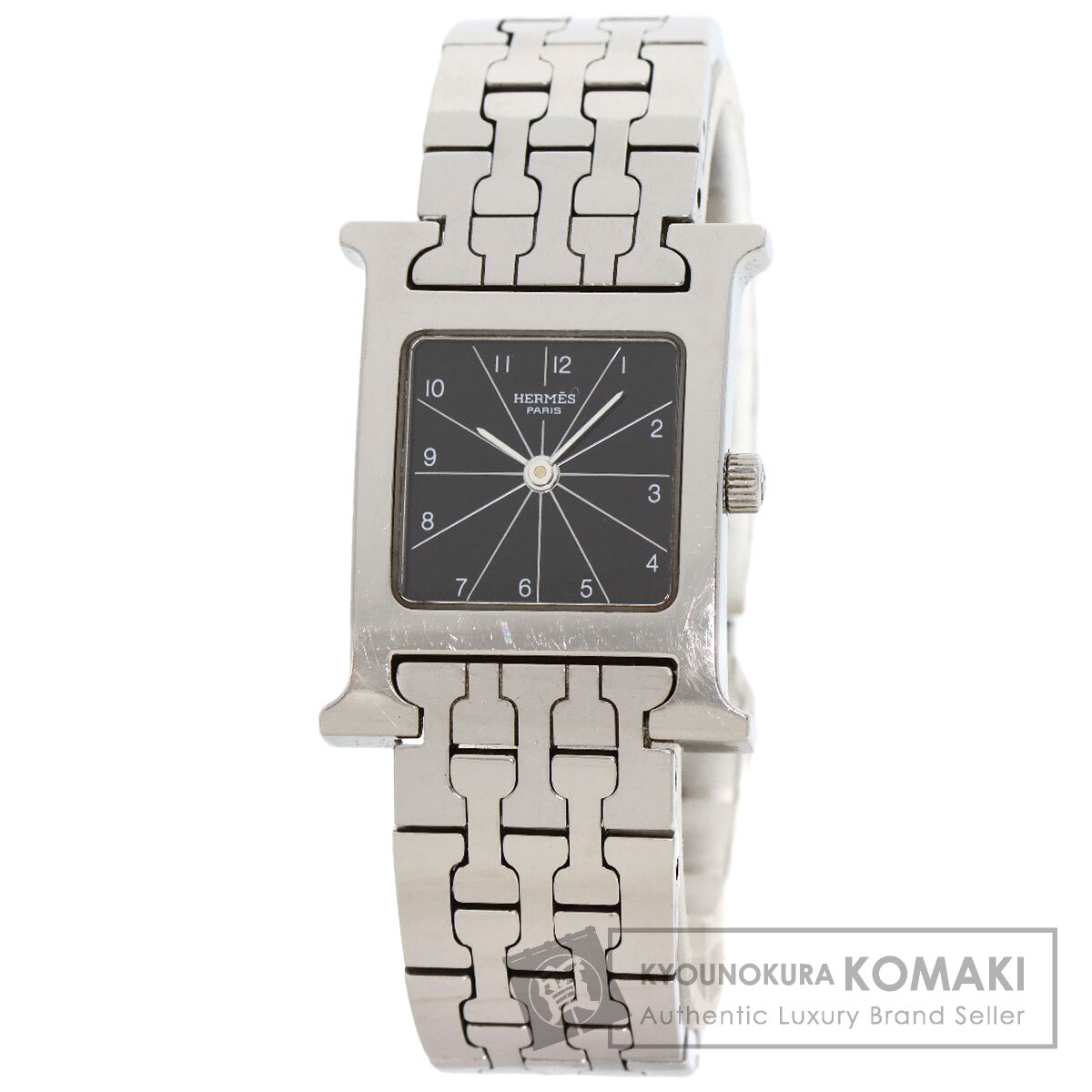 エルメス HH1.210 Hウォッチ 腕時計 ステンレススチール/SS レディース 【中古】【HERMES】