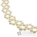 ミキモト パール 真珠 ネックレス K18ホワイトゴールド レディース 【中古】【MIKIMOTO】