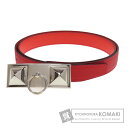 エルメス リヴァル ヴァーミリオン ローズ SV金具 ベルト スイフト/エプソン メンズ 【中古】【HERMES】