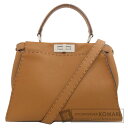 フェンディ ピーカブー セレリア 2WAY ハンドバッグ カーフ レディース 【中古】【FENDI】