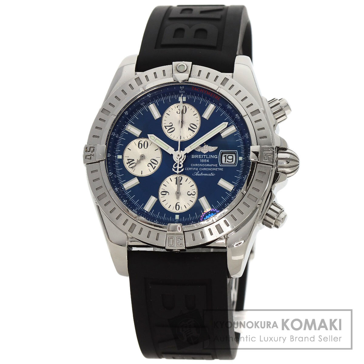ブライトリング A13356 クロノマットエボリューション 腕時計 ステンレススチール/ラバー メンズ 【中古】【BREITLING】