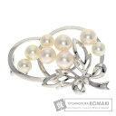 【SummerSALE対象商品 7/11〜7/15 10時迄!】ミキモト パール 真珠 帯留め K14ホワイトゴールド レディース 【中古】【MIKIMOTO】