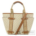マイケルコース MKシグネチャー 2WAY トートバッグ PVC レディース 【中古】【Michael Kors】